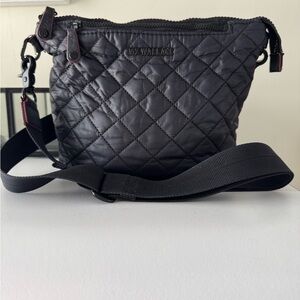 MZ Wallace Black Quilted Crossbody Bag